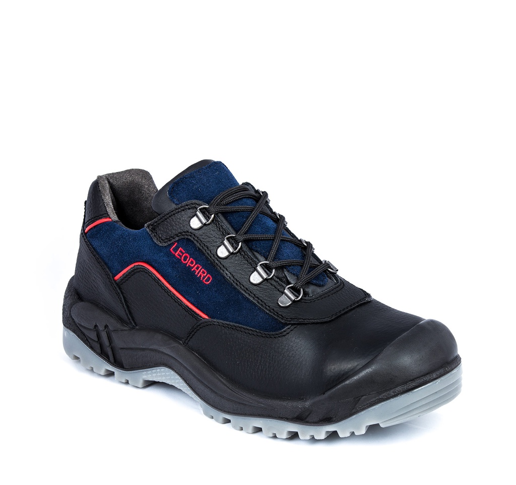[102-000546-1237] LEOPARD 012461 S3, lage veiligheidsschoen, alu neus, text.zool+gel, overneus, TPU/PU zool (1237)