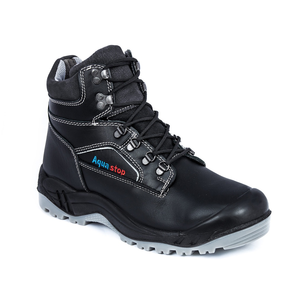 [102-000545-1238] LEOPARD 012416 S3, hoge veiligheidsschoen waterbestendig 12u, AQUASTOP, alu neus, text.zool+gel, overneus, TPU/PU zool (OP) (1238)