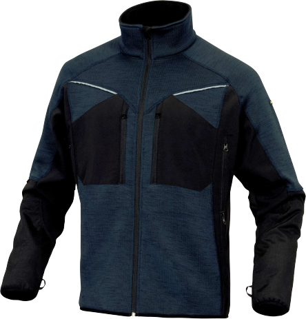 [903-301845-06] DP NAGOYA sportsweater, marineblauw, 96% softshell, polyester en 4% elasthaan maat XL