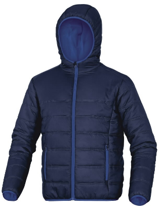 [999-3-302698-06]  DP DOON donsjas gematelasseerd met polyamide, marineblauw/koningsblauw, maat  XL
